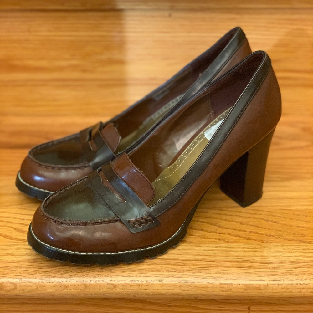 Brown work or casual shoe
